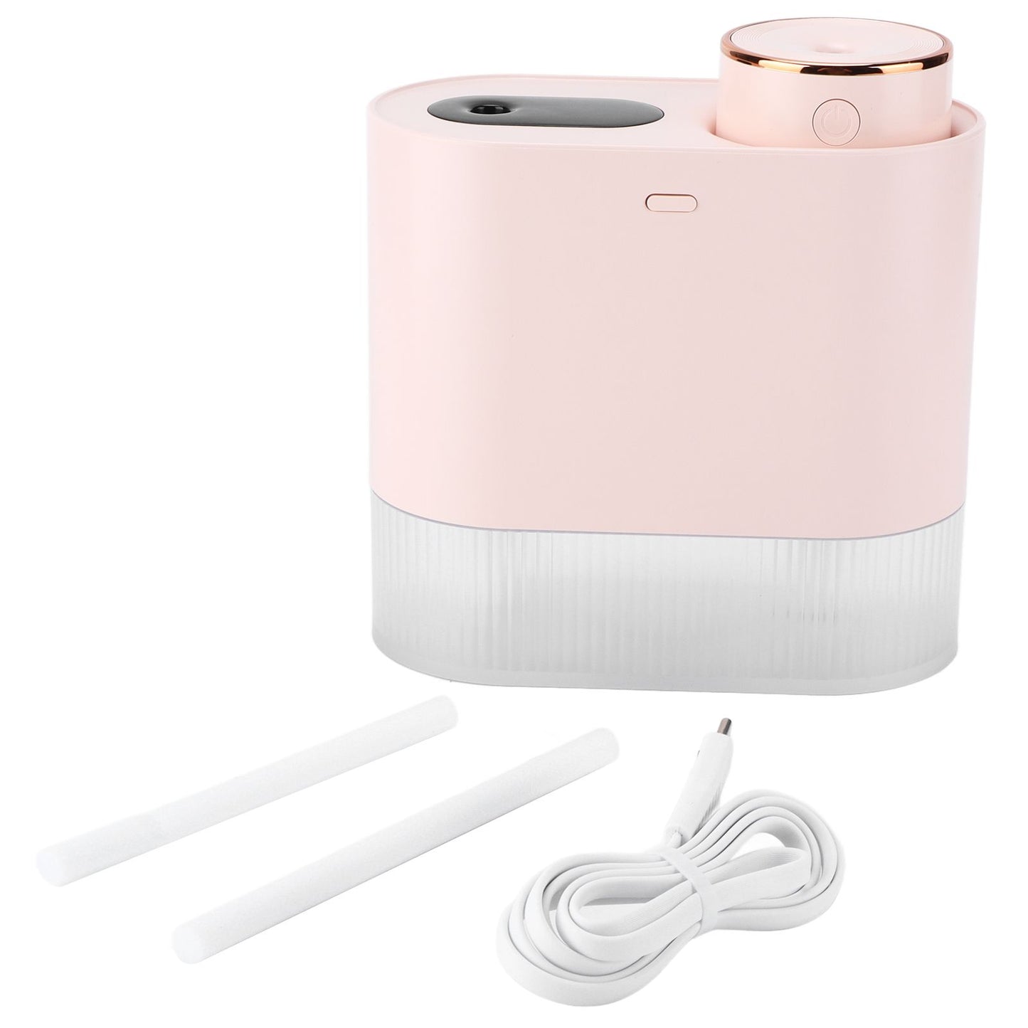 450ml Mini USB Humidifier High Capacity Double Spray Humidifier with Light for Bedroom OfficePink V1294-YM0523-3113210239112