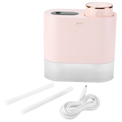 450ml Mini USB Humidifier High Capacity Double Spray Humidifier with Light for Bedroom OfficePink V1294-YM0523-3113210239112