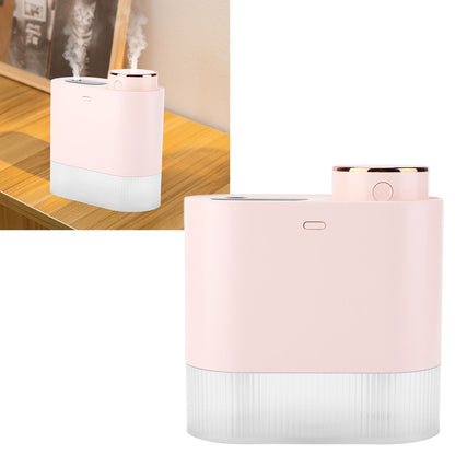 450ml Mini USB Humidifier High Capacity Double Spray Humidifier with Light for Bedroom OfficePink V1294-YM0523-3113210239112