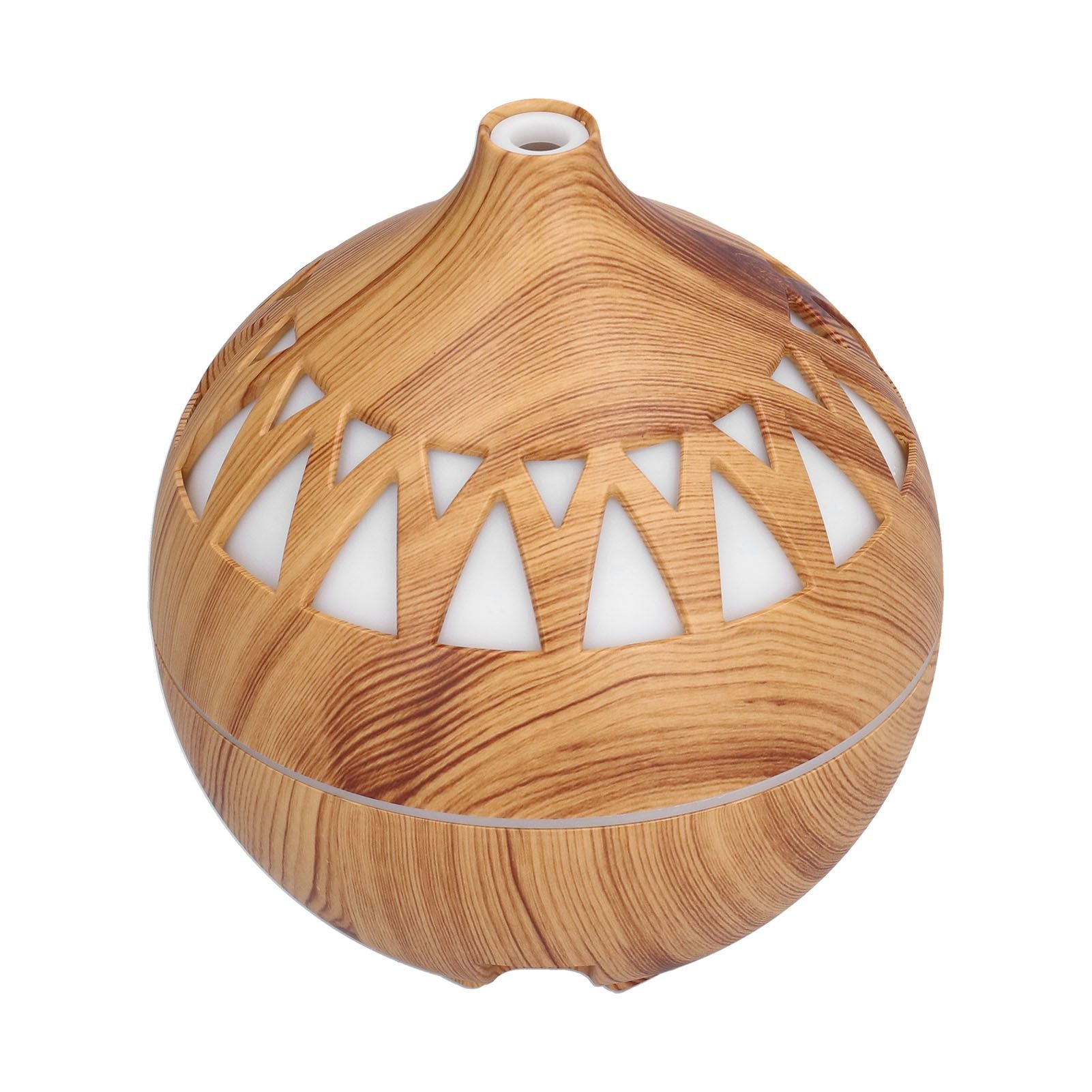 180ml Hollow Humidifier USB Powered Wood Grain Aroma Air Humidifier Night Light Humidifier V1294-YM0523-3113210240111