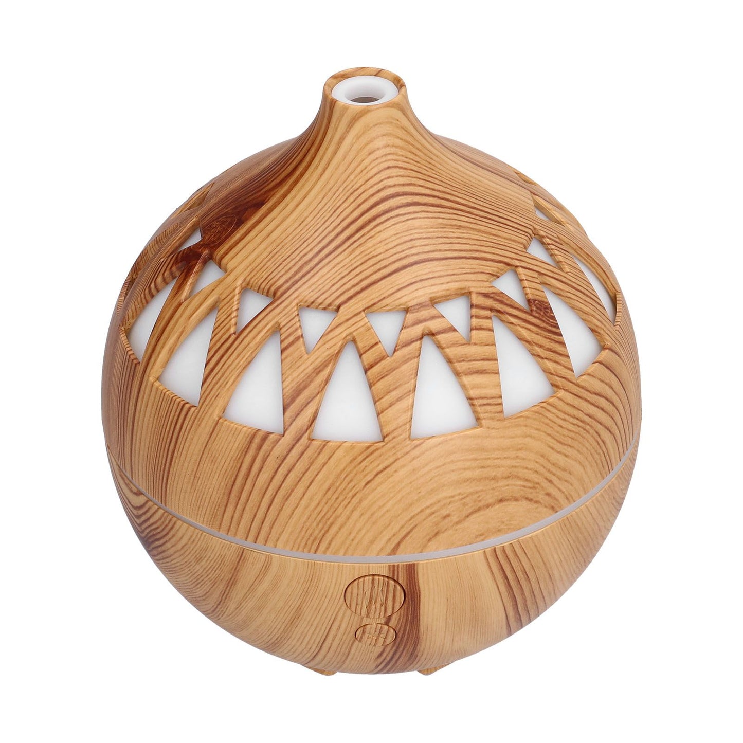 180ml Hollow Humidifier USB Powered Wood Grain Aroma Air Humidifier Night Light Humidifier V1294-YM0523-3113210240111