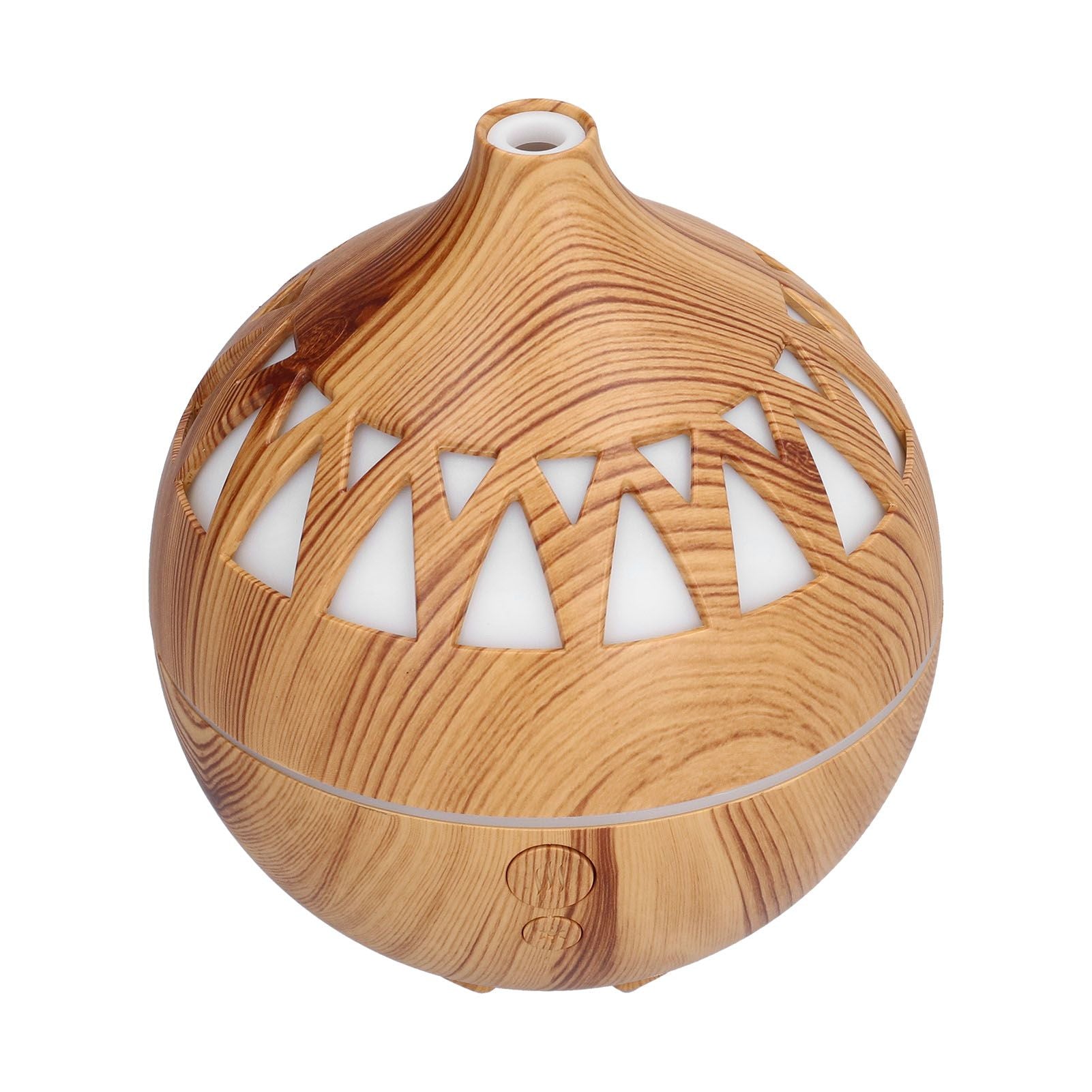 180ml Hollow Humidifier USB Powered Wood Grain Aroma Air Humidifier Night Light Humidifier V1294-YM0523-3113210240111