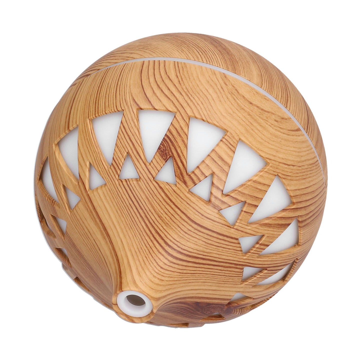 180ml Hollow Humidifier USB Powered Wood Grain Aroma Air Humidifier Night Light Humidifier V1294-YM0523-3113210240111