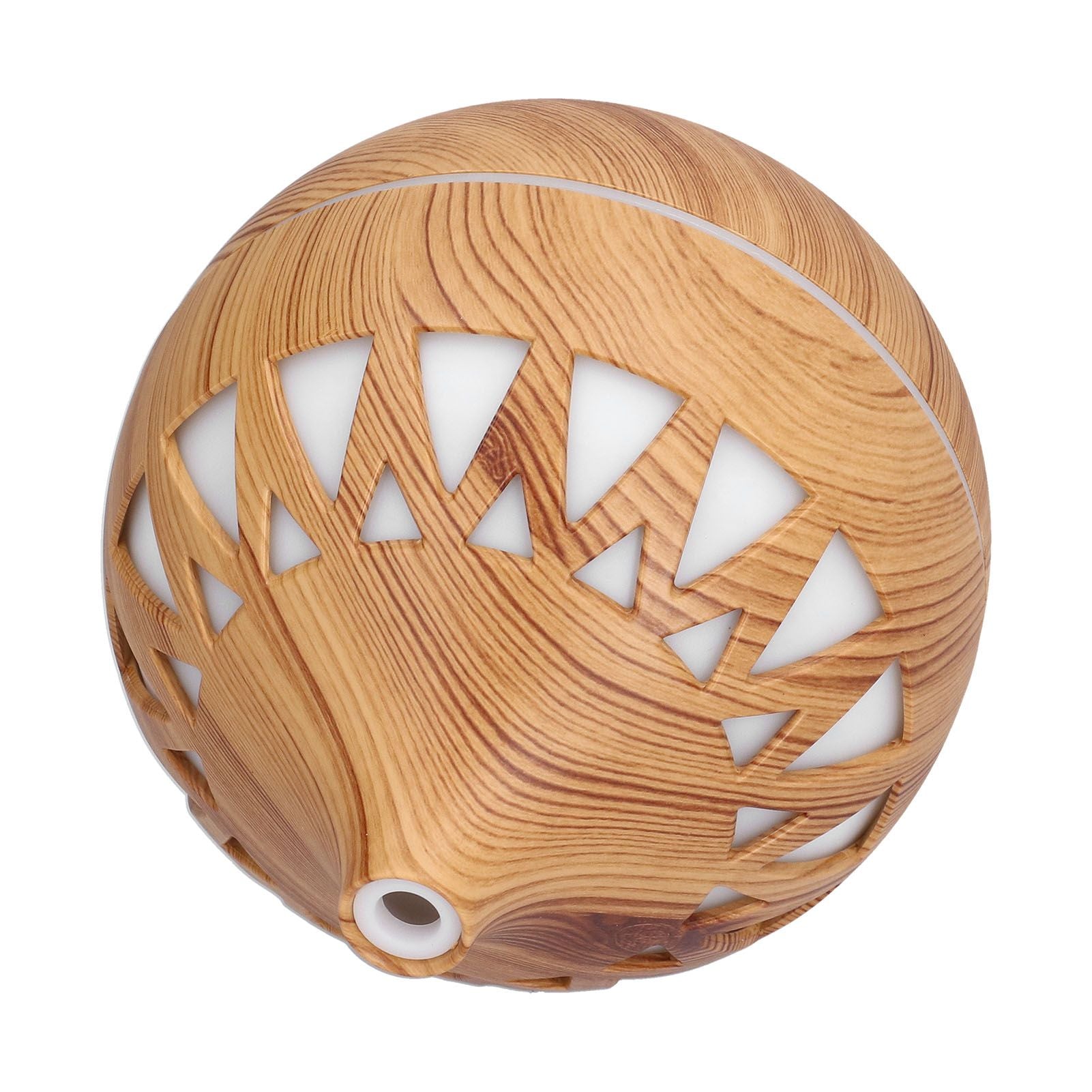 180ml Hollow Humidifier USB Powered Wood Grain Aroma Air Humidifier Night Light Humidifier V1294-YM0523-3113210240111