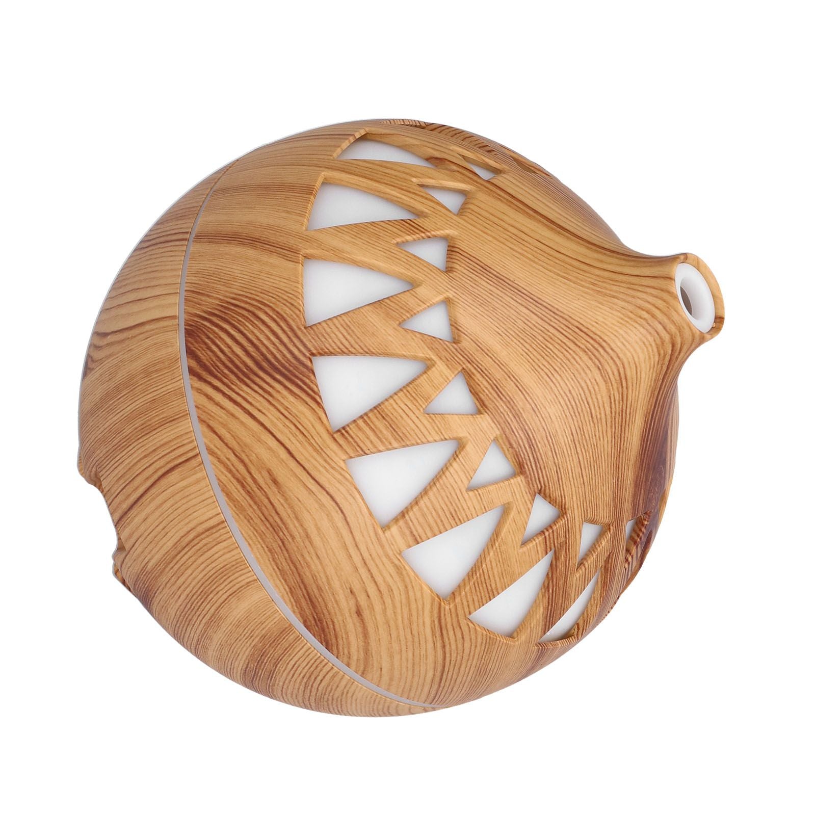 180ml Hollow Humidifier USB Powered Wood Grain Aroma Air Humidifier Night Light Humidifier V1294-YM0523-3113210240111