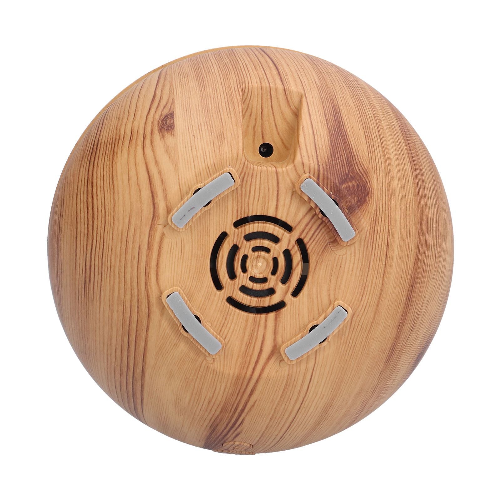 180ml Hollow Humidifier USB Powered Wood Grain Aroma Air Humidifier Night Light Humidifier V1294-YM0523-3113210240111