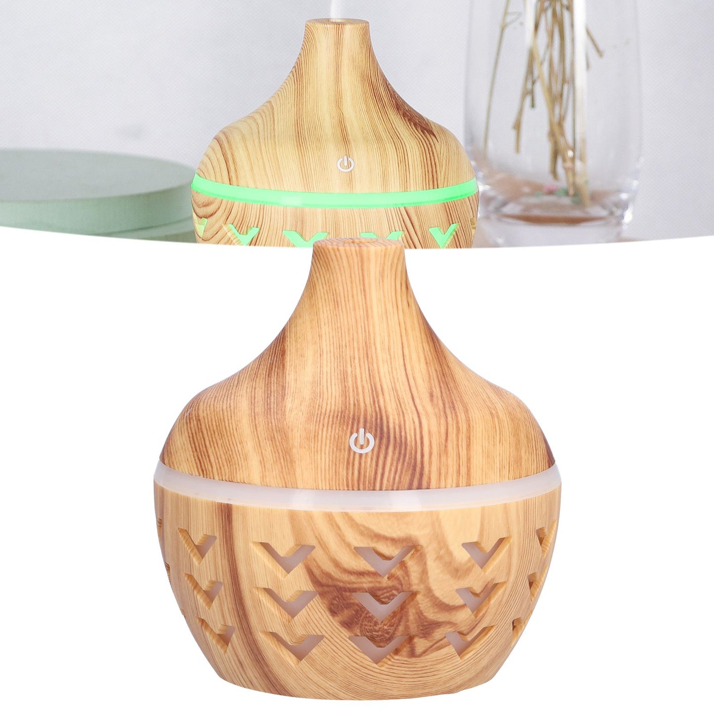 300ml Wood Grain Aroma Diffuser USB Air Purification Aromatherapy Humidifier for Home V1294-YM0523-3113210241111