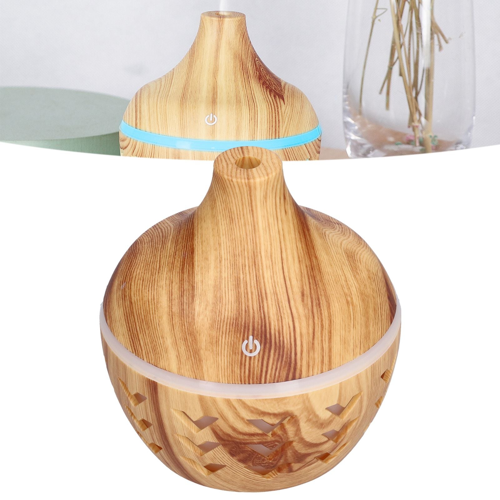 300ml Wood Grain Aroma Diffuser USB Air Purification Aromatherapy Humidifier for Home V1294-YM0523-3113210241111