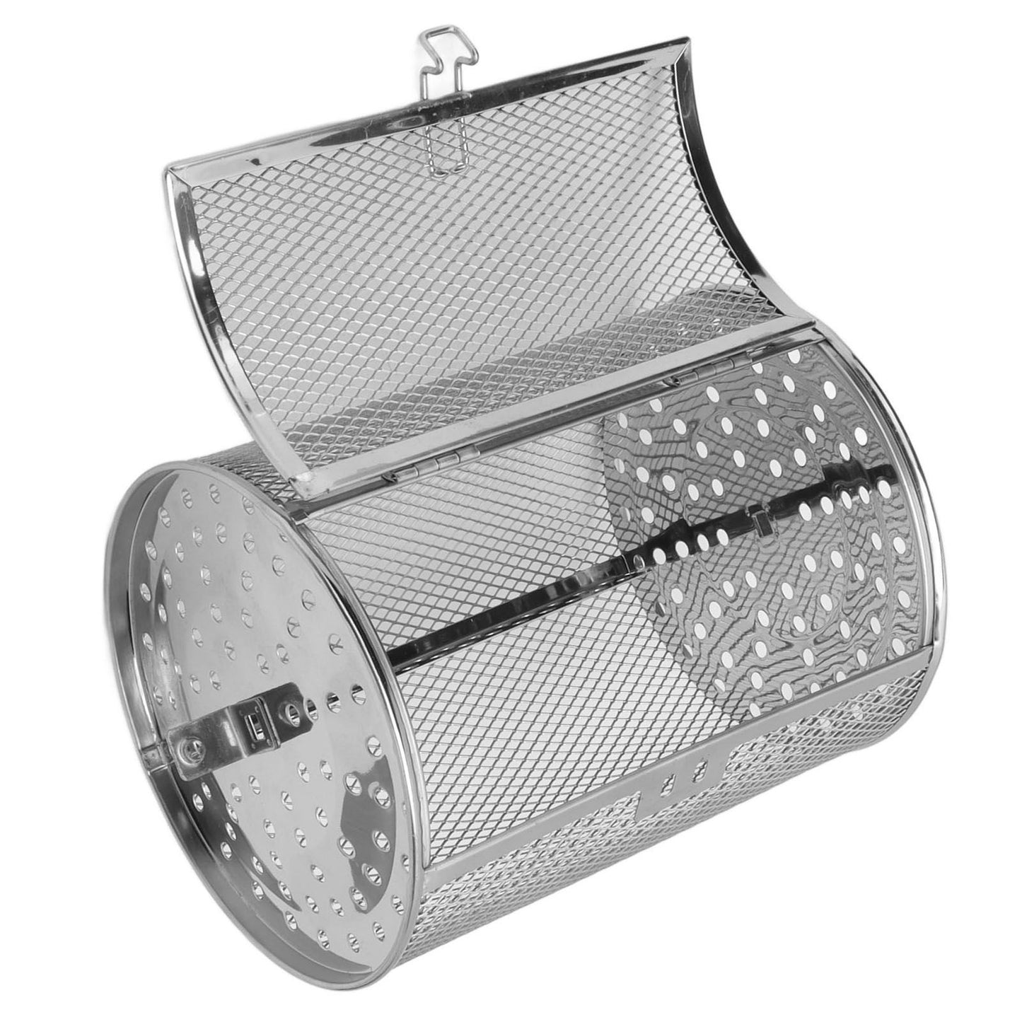 Oven Cage 360 Degree Rotatable Stainless Steel Oven Rack Roast Basket for Baking Nuts BBQ Roaster Tool V1294-YM0523-3113210245711