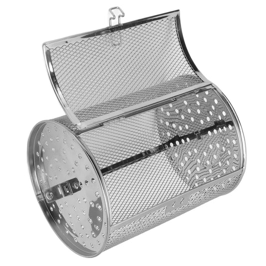Oven Cage 360 Degree Rotatable Stainless Steel Oven Rack Roast Basket for Baking Nuts BBQ Roaster Tool V1294-YM0523-3113210245711