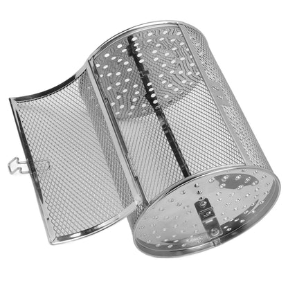 Oven Cage 360 Degree Rotatable Stainless Steel Oven Rack Roast Basket for Baking Nuts BBQ Roaster Tool V1294-YM0523-3113210245711