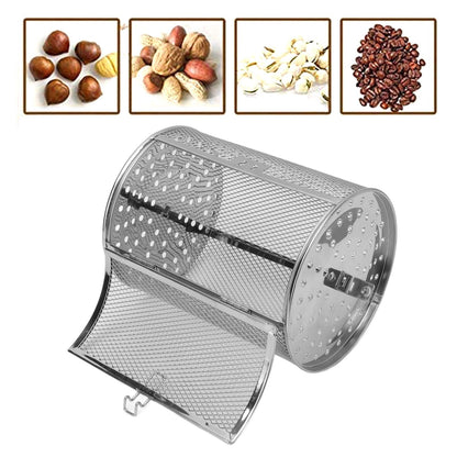 Oven Cage 360 Degree Rotatable Stainless Steel Oven Rack Roast Basket for Baking Nuts BBQ Roaster Tool V1294-YM0523-3113210245711