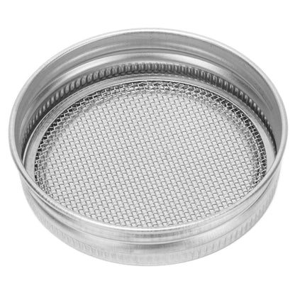 2Pcs Seed Sprouting Jar Filter Lids Stainless Steel Germination Accessory for Regular Mouth Jars70mm / 2.8in V1294-YM0523-3113210245911