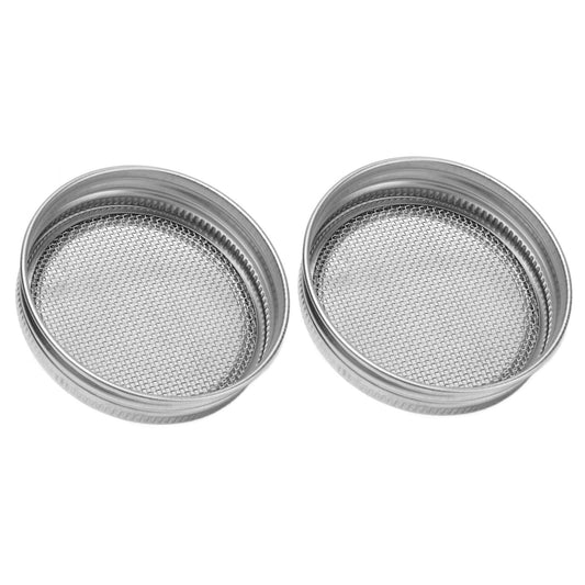2Pcs Seed Sprouting Jar Filter Lids Stainless Steel Germination Accessory for Regular Mouth Jars86mm / 3.4in V1294-YM0523-3113210245912