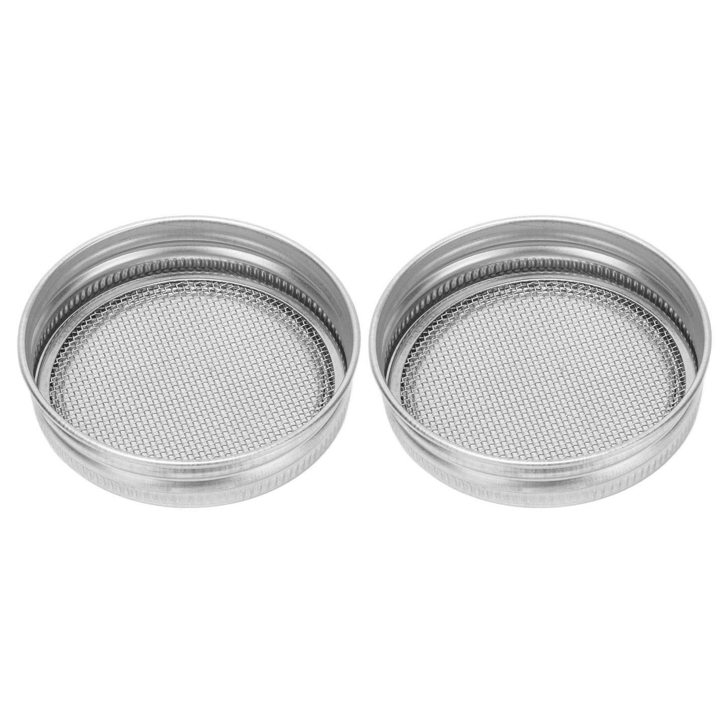 2Pcs Seed Sprouting Jar Filter Lids Stainless Steel Germination Accessory for Regular Mouth Jars86mm / 3.4in V1294-YM0523-3113210245912