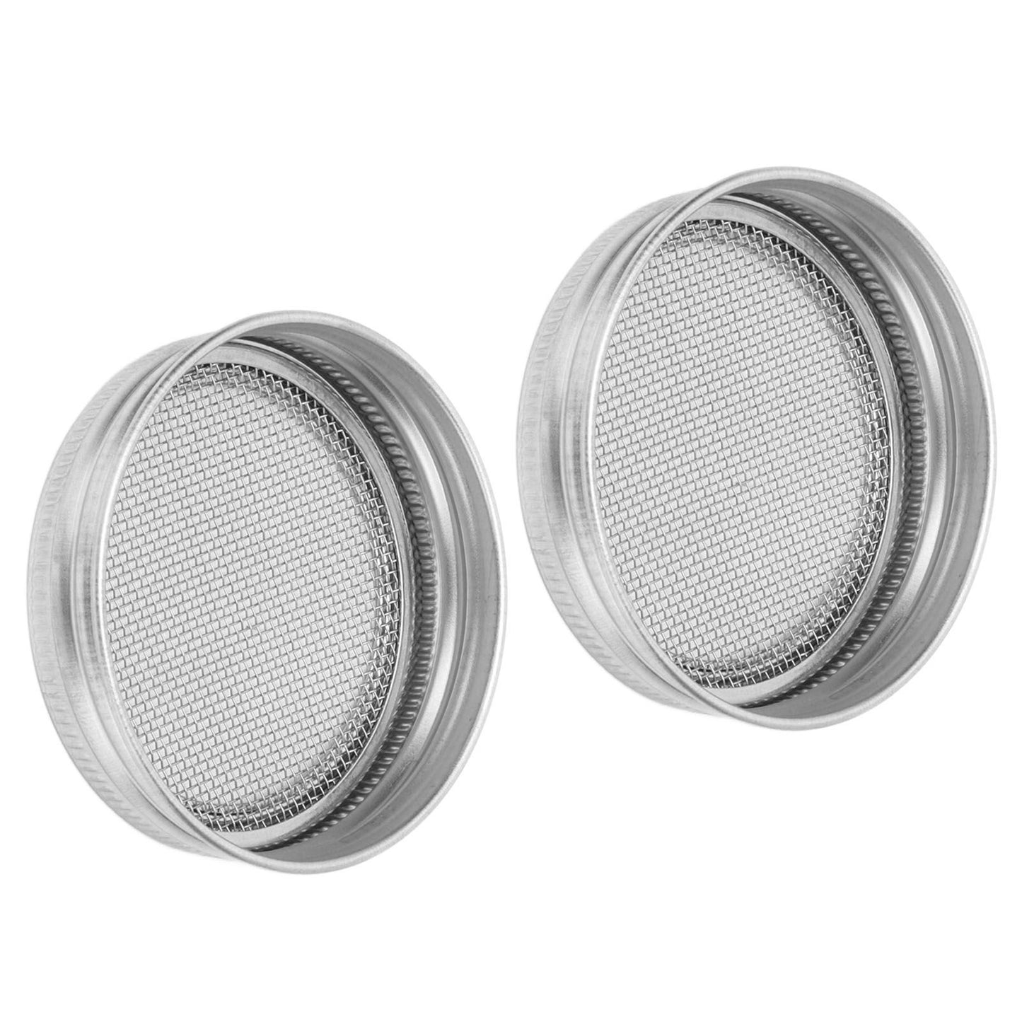 2Pcs Seed Sprouting Jar Filter Lids Stainless Steel Germination Accessory for Regular Mouth Jars86mm / 3.4in V1294-YM0523-3113210245912