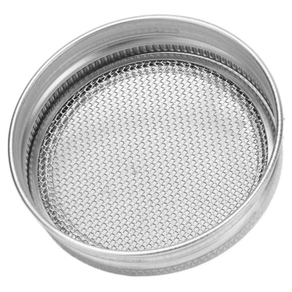 2Pcs Seed Sprouting Jar Filter Lids Stainless Steel Germination Accessory for Regular Mouth Jars86mm / 3.4in V1294-YM0523-3113210245912