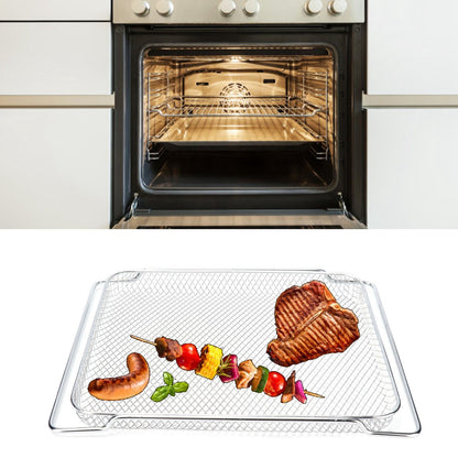 Oven Rack Safe Stainless Steel Multi Functional Grilled Net for Baking Cooling 36x30cm V1294-YM0523-3113210247511