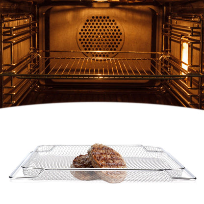 Oven Rack Safe Stainless Steel Multi Functional Grilled Net for Baking Cooling 36x30cm V1294-YM0523-3113210247511