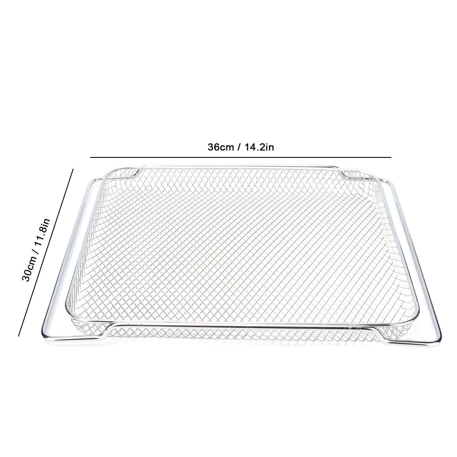 Oven Rack Safe Stainless Steel Multi Functional Grilled Net for Baking Cooling 36x30cm V1294-YM0523-3113210247511
