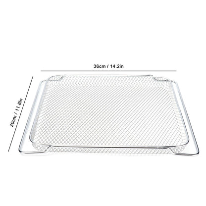 Oven Rack Safe Stainless Steel Multi Functional Grilled Net for Baking Cooling 36x30cm V1294-YM0523-3113210247511
