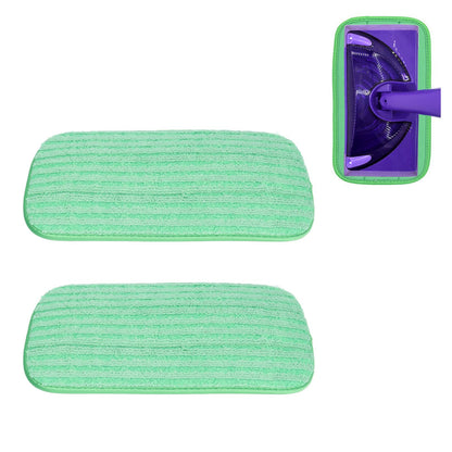 2PCS Mop Pad Microfiber Wet Dry Mop Cloth Reusable Mop Head Accessories for Swiffer WetJet V1294-YM0523-3113210251111