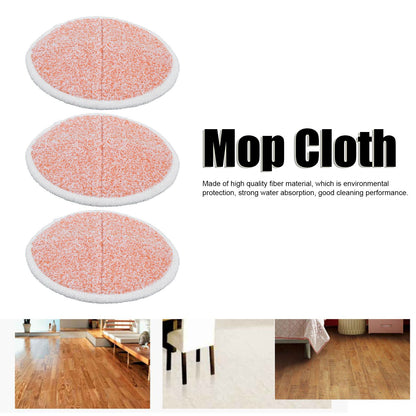 3PCS Mop Cloth Reusable Microfiber Mop Pad Mop Head Accessories for Bissell 2124/2039/2037/2039AOrange V1294-YM0523-3113210251313