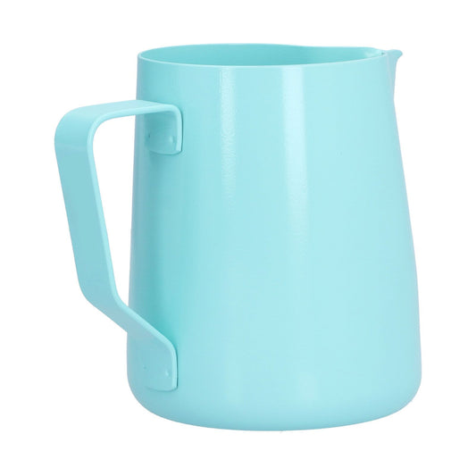 600ml Pointed Mouth Milk Frothing Pitcher Stainless Steel Thickened Milk Frother Cup for HomeBlue V1294-YM0523-3113210252312