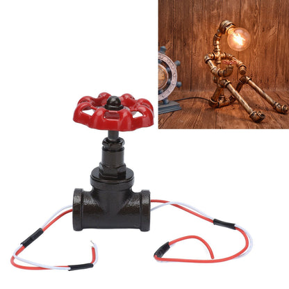 G3/4 Steampunk Style Light Switch with Wires Vintage Industrial Robot Table Lamp Switch 12V 120V V1294-YM0523-3113210252411
