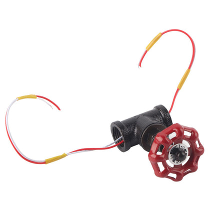 G1/2 Steampunk Style Tee Valve Light Switch with Wires for Industrial Robot Table Lamp Fixture 12V 120V V1294-YM0523-3113210252511
