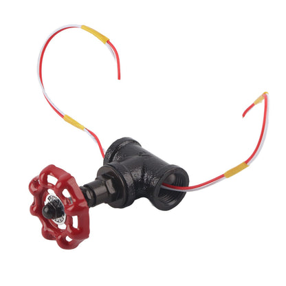 G1/2 Steampunk Style Tee Valve Light Switch with Wires for Industrial Robot Table Lamp Fixture 12V 120V V1294-YM0523-3113210252511