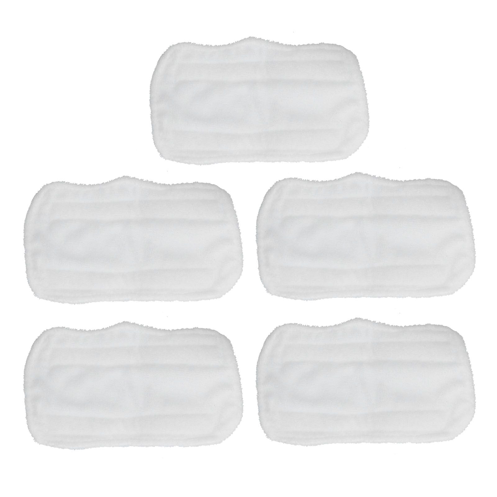 5PCS Cleaning Mop Cloth White Microfiber Mop Pad Mop Head Accessories for Shark XT3010 S3111 S1001 S3101 V1294-YM0523-3113210253611