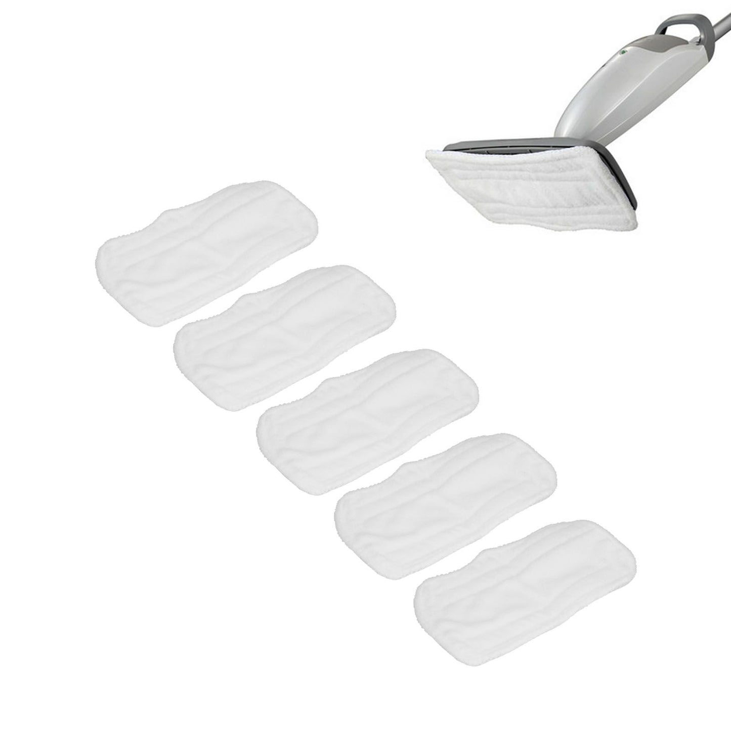 5PCS Cleaning Mop Cloth White Microfiber Mop Pad Mop Head Accessories for Shark XT3010 S3111 S1001 S3101 V1294-YM0523-3113210253611