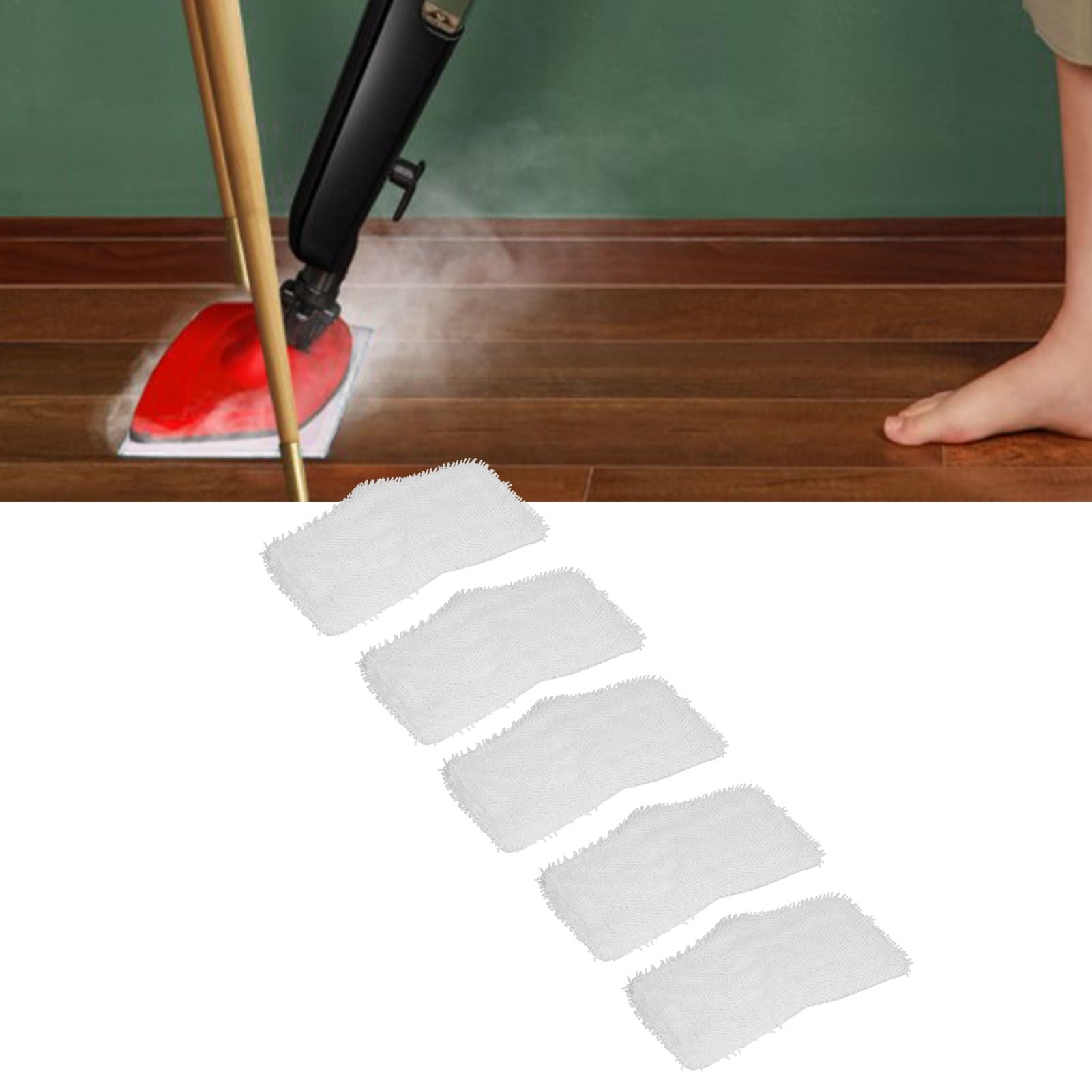 5Pcs Microfiber Mop Replacement Pad Fit for Shark SK140 SK115 SK410 SK435 SK460 SS460WM V1294-YM0523-3113210253711