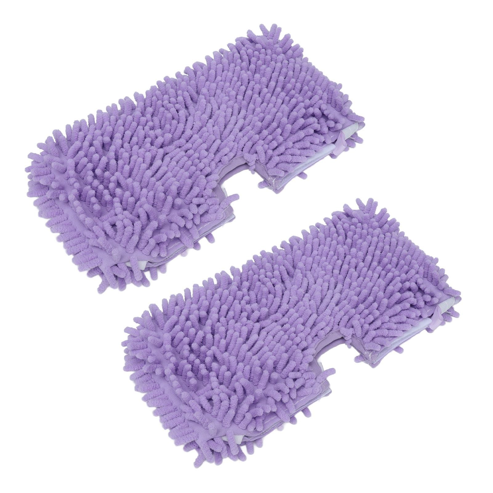 2PCS Mop Replacement Pads Soft Microfiber Mop Cloth Accessory Fit for Shark S3601 S3501 Purple V1294-YM0523-3113210254011