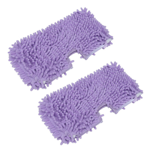2PCS Mop Replacement Pads Soft Microfiber Mop Cloth Accessory Fit for Shark S3601 S3501 Purple V1294-YM0523-3113210254011