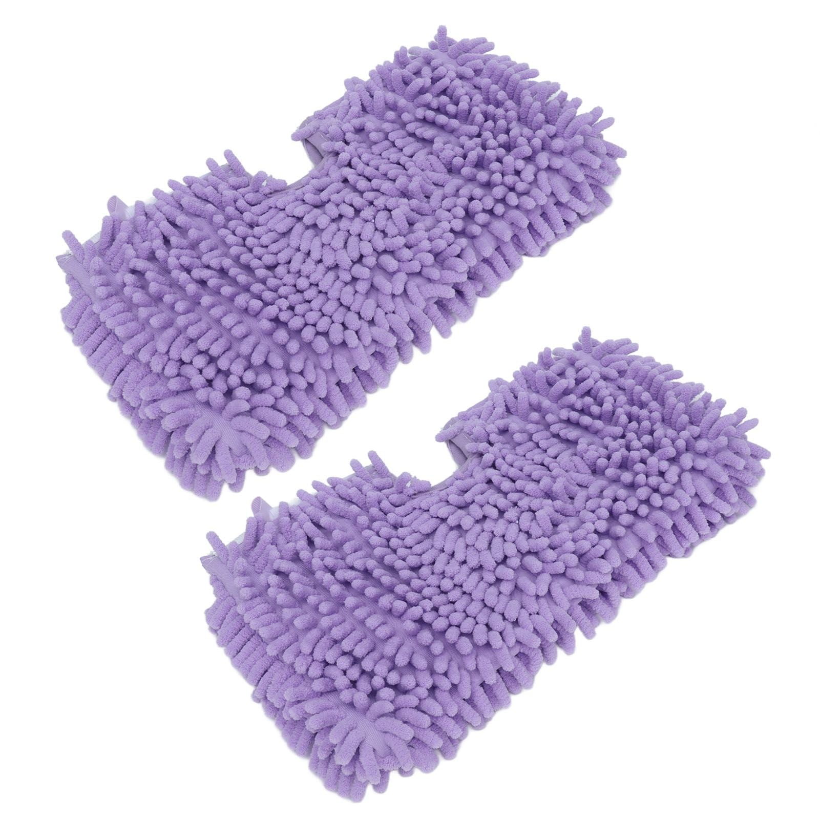 2PCS Mop Replacement Pads Soft Microfiber Mop Cloth Accessory Fit for Shark S3601 S3501 Purple V1294-YM0523-3113210254011