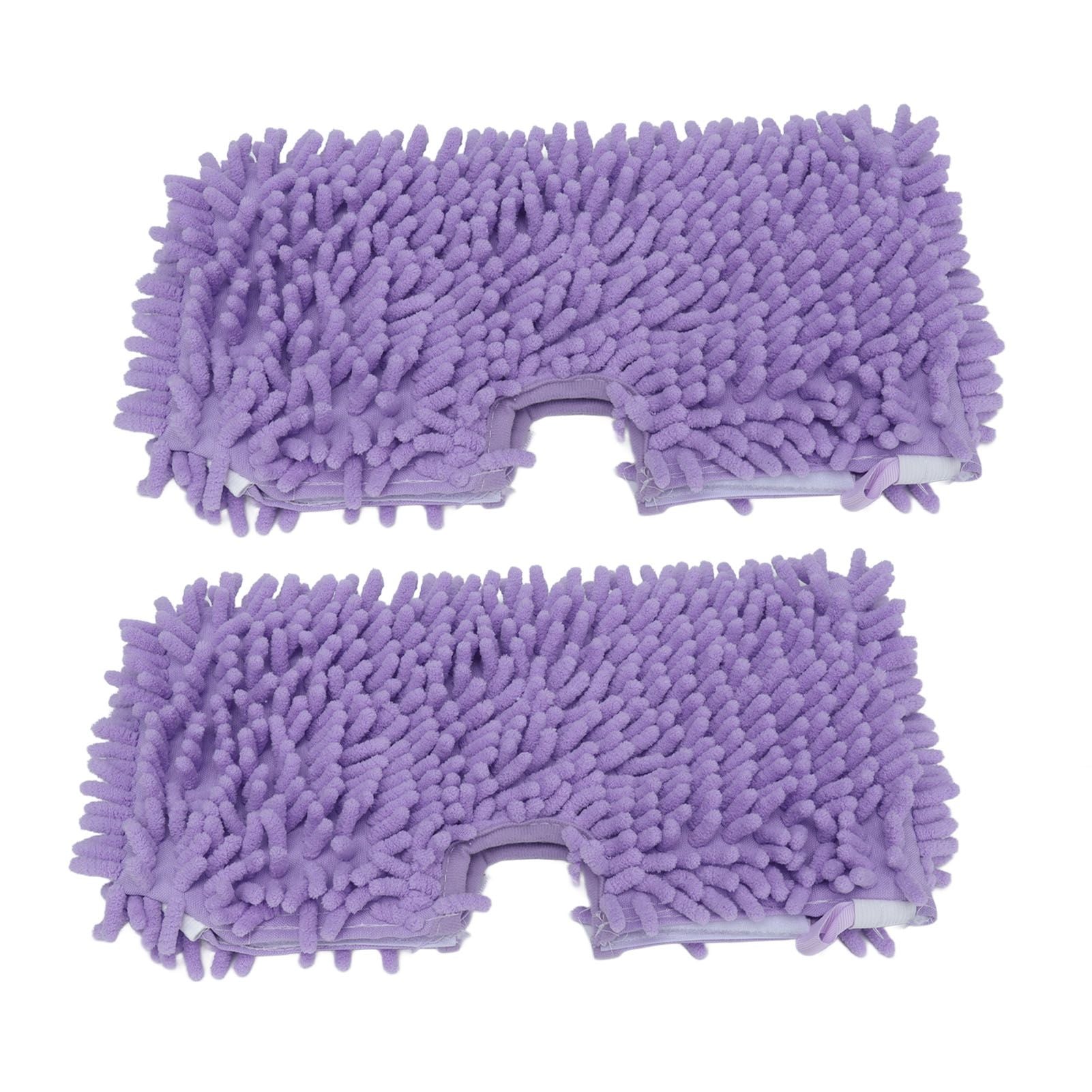 2PCS Mop Replacement Pads Soft Microfiber Mop Cloth Accessory Fit for Shark S3601 S3501 Purple V1294-YM0523-3113210254011