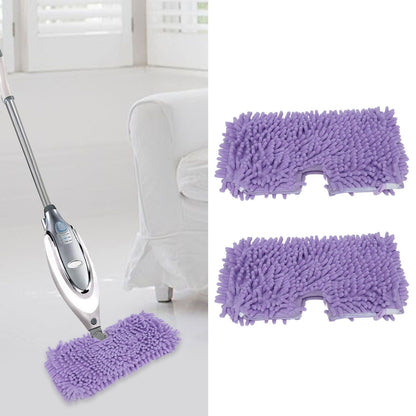 2PCS Mop Replacement Pads Soft Microfiber Mop Cloth Accessory Fit for Shark S3601 S3501 Purple V1294-YM0523-3113210254011