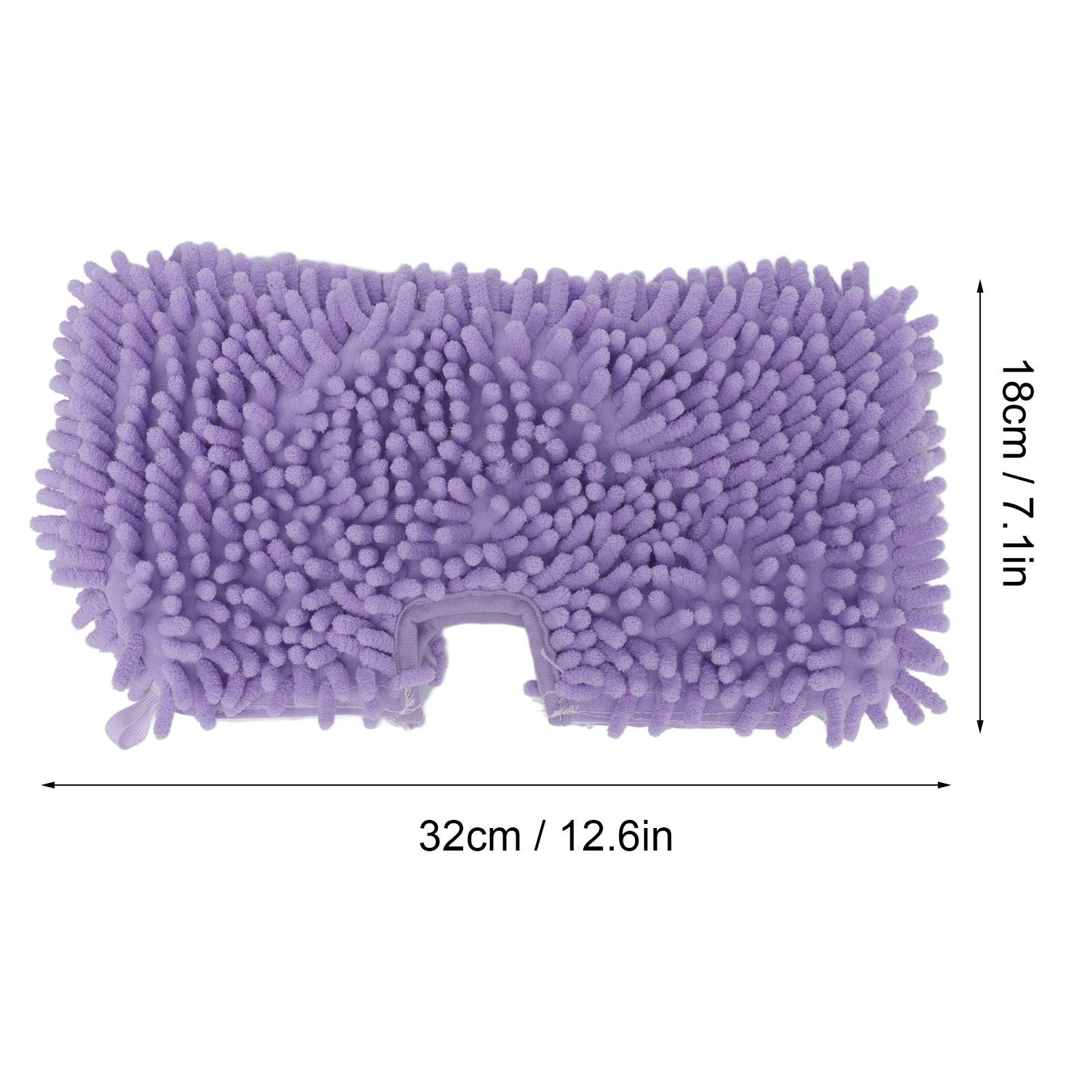 2PCS Mop Replacement Pads Soft Microfiber Mop Cloth Accessory Fit for Shark S3601 S3501 Purple V1294-YM0523-3113210254011