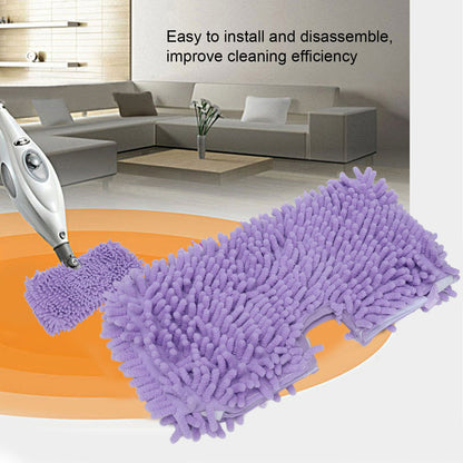 2PCS Mop Replacement Pads Soft Microfiber Mop Cloth Accessory Fit for Shark S3601 S3501 Purple V1294-YM0523-3113210254011
