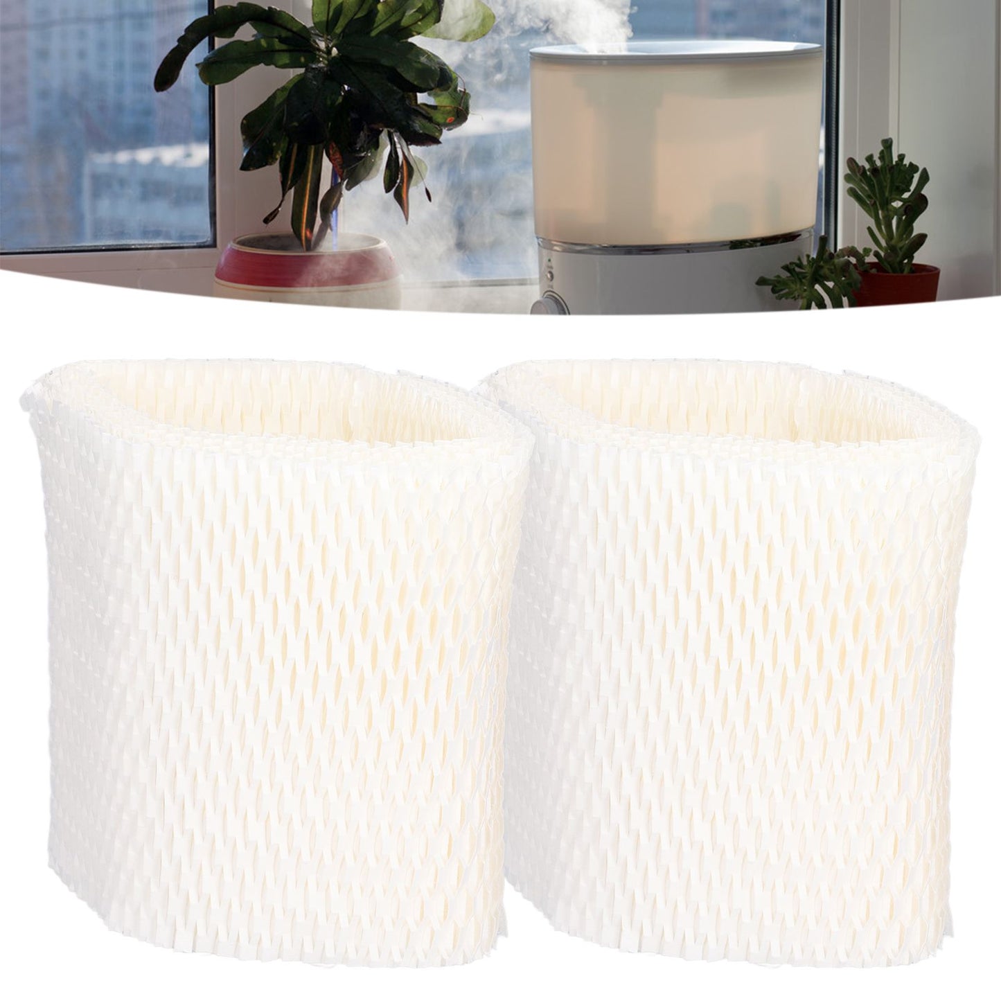 2PCS Humidifier Filter Humidifier Paper Filter Screen Replacement for Honeywell HC-888N V1294-YM0523-3113210255311