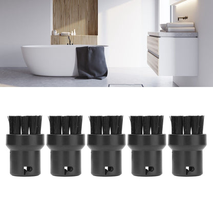 5PCS Steam Engine Brush Black Steamer Cleaning Brush Replacement Brush for Karcher SC1 SC2 SC3 SC4 SC5 V1294-YM0523-3113210257211