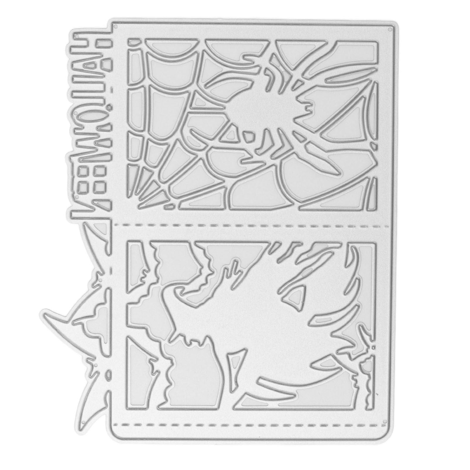 DIY Embossing Cutting Die Halloween Witch Lantern Pattern Cutting Mold for Scrapbook Paper Crafts Invitation V1294-YM0523-3113210258711