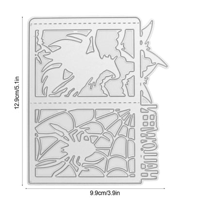 DIY Embossing Cutting Die Halloween Witch Lantern Pattern Cutting Mold for Scrapbook Paper Crafts Invitation V1294-YM0523-3113210258711