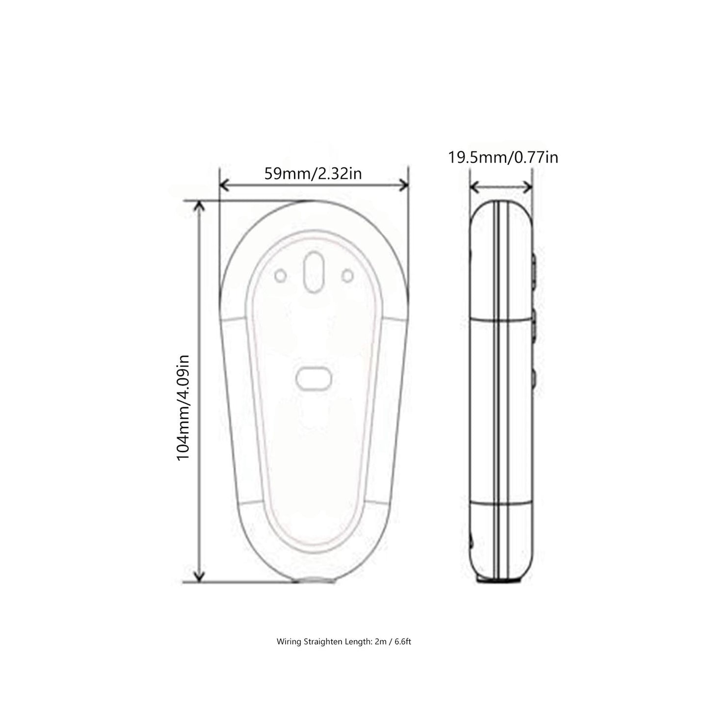 Electric Sofa Controller Gourd Shaped Recliner Switch Double Button 5 Pin Lift Chair Control Switch V1294-YM0523-3113210259311