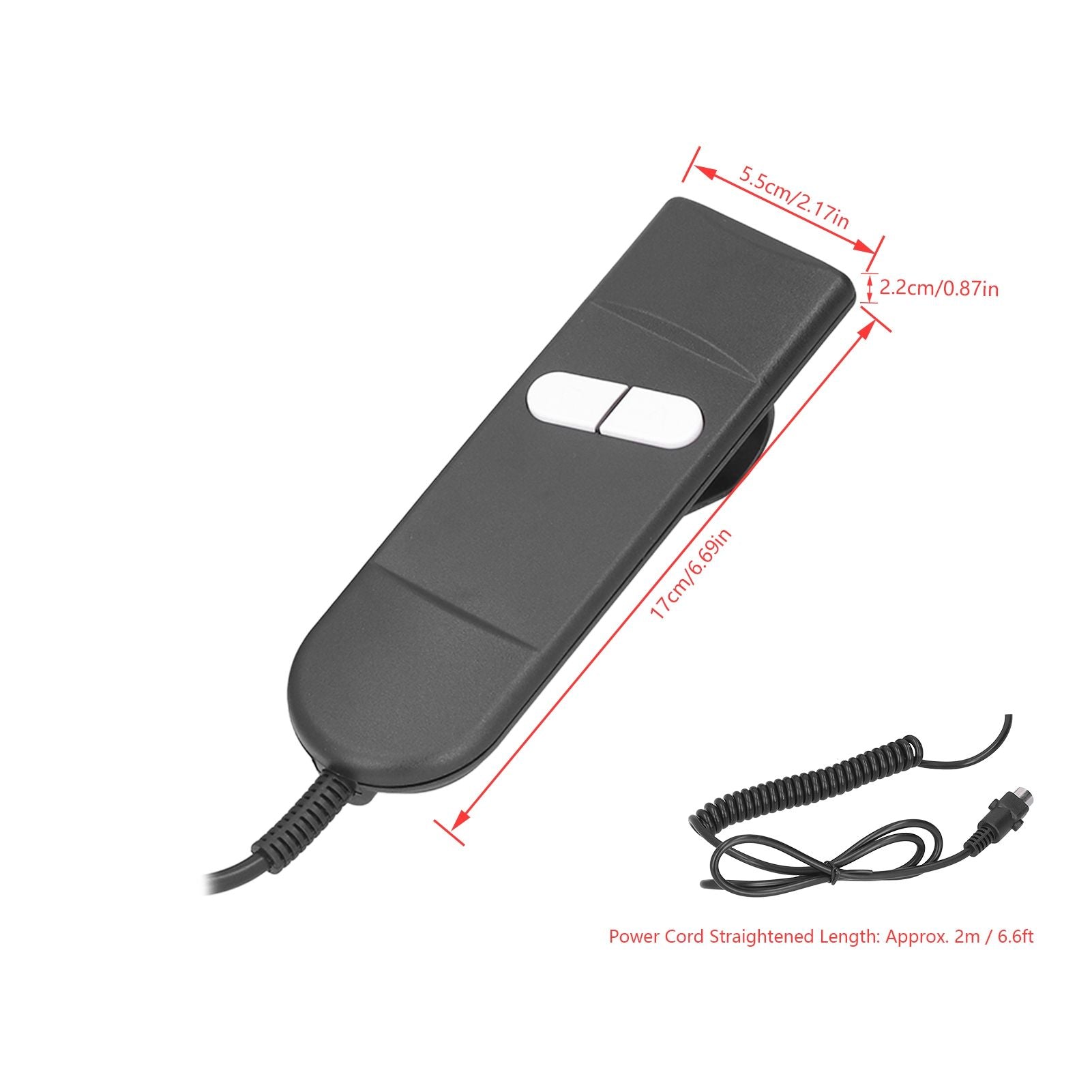Electric Sofa Controller Recliner Switch Electric Bed Accessories 5 Pin Double Button Lift Chair Control V1294-YM0523-3113210259711