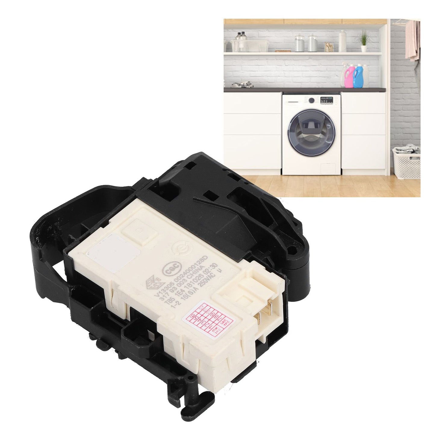 Electric Door Lock Assembly 00128D 250V Fit for Sanyo DGF6031W DGF60311BCG Drum Washing Machine V1294-YM0523-3113210260511