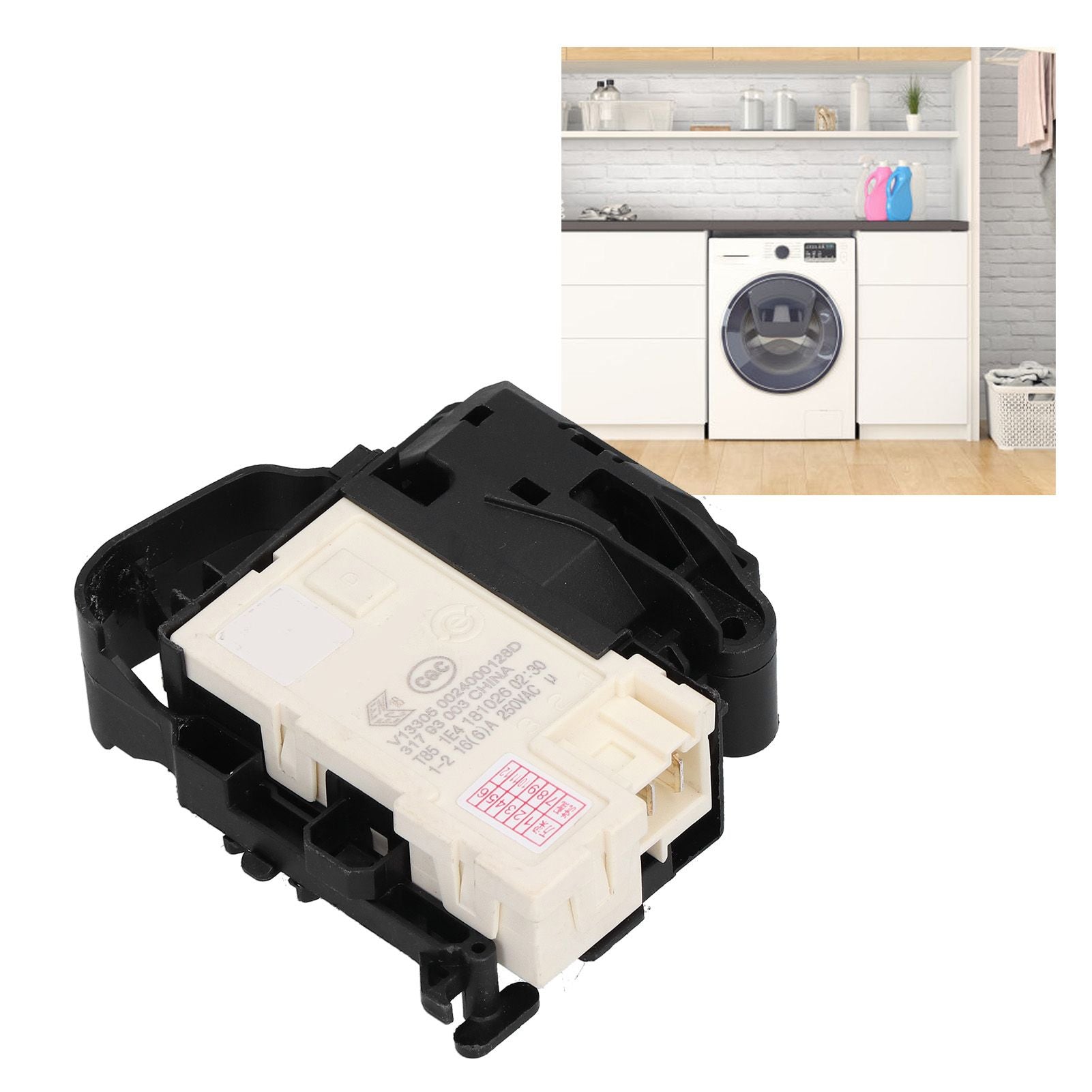 Electric Door Lock Assembly 00128D 250V Fit for Sanyo DGF6031W DGF60311BCG Drum Washing Machine V1294-YM0523-3113210260511