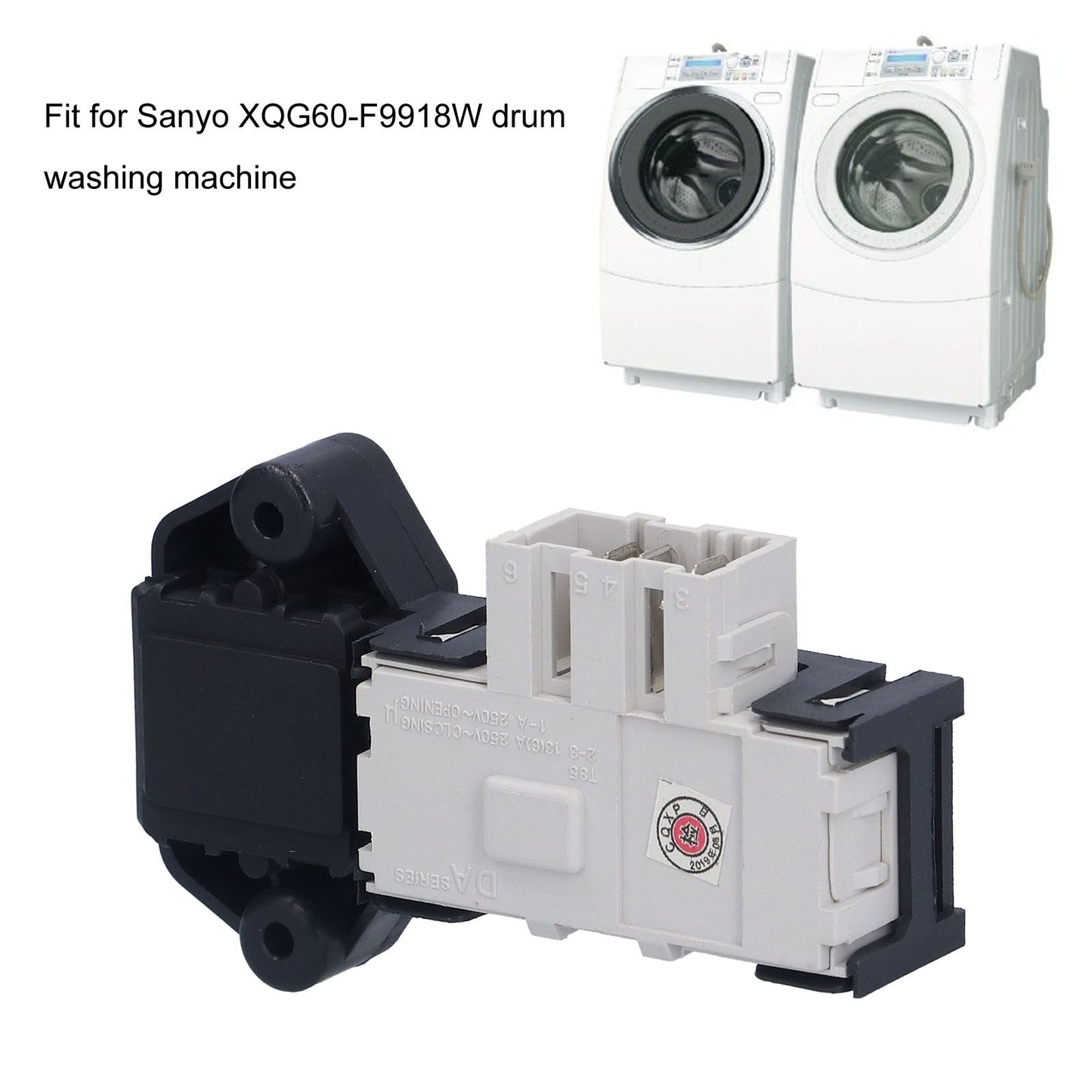 Differential Delay Washer Lid Lock Switch Fit for Sanyo XQG60-F9918W T85 Drum Washing Machine 250V V1294-YM0523-3113210261011